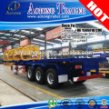 Tri axles dry container 40ft skeleton semi trailer for sale